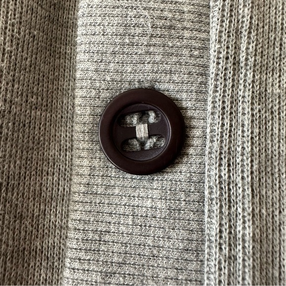 Vintage Y2K Urban Behavior Men's Gray Knit Button Down Cardigan Sweater - Large - Picture 6 of 14